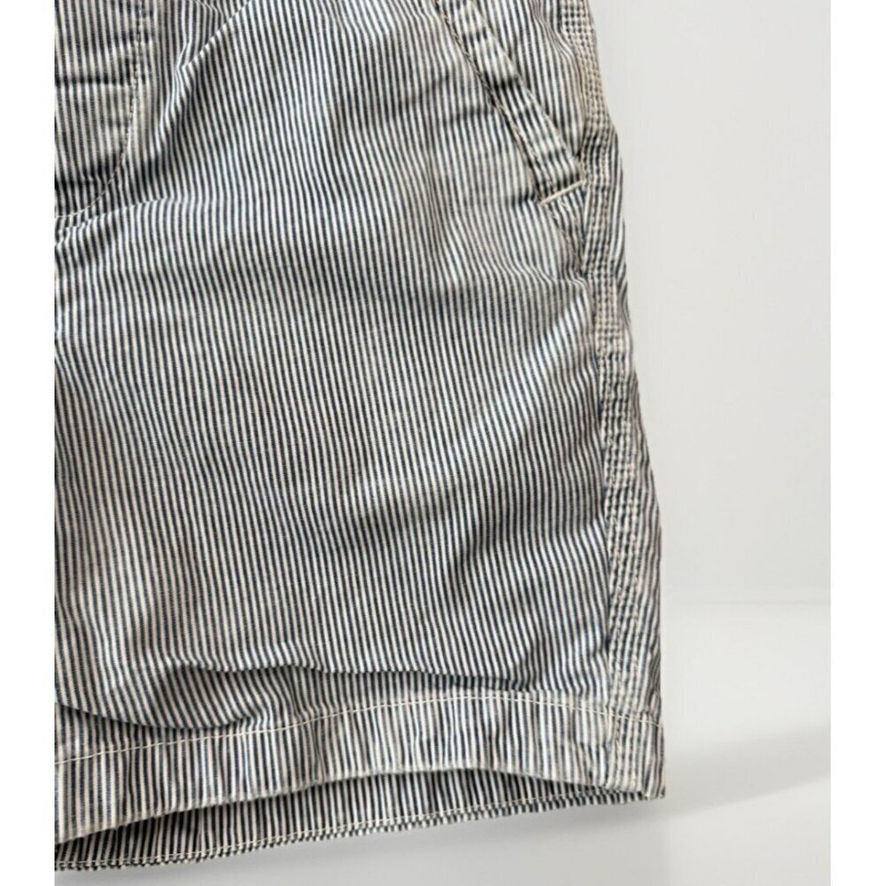 Abercrombie & Fitch Shorts 32 Mens Blue White Stripe Seersucker 100% Cotton - Picture 3 of 6